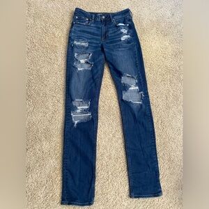 extra long high-rise jeans